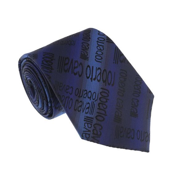 Roberto Cavalli Other - Roberto Cavalli ESZ022 D0420 Blue/Black Ikat Tie